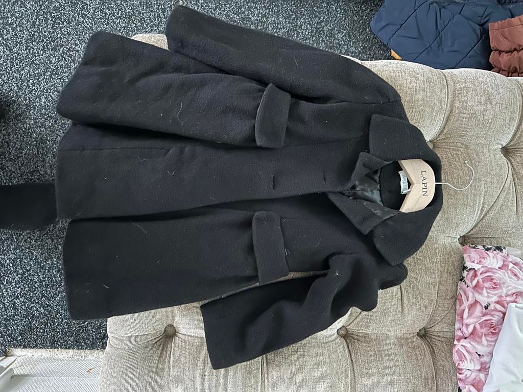 Zwarte jas Abel & Lula - Maat 110, Ophalen of Verzenden, Gebruikt, Meisje, Jas