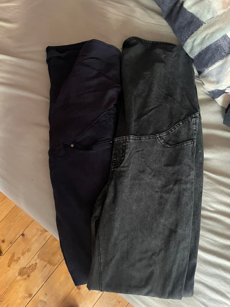 Zwangerschapsbroeken maat M, Ophalen of Verzenden, Gedragen, Blauw, W28 - W29 (confectie 36)