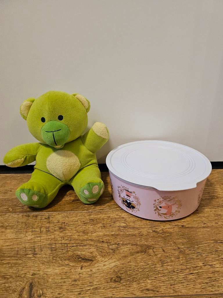 Tupperware nieuwe Lichtroze koektrommel 1,5 liter, Ophalen of Verzenden, Nieuw, Bak of Kom