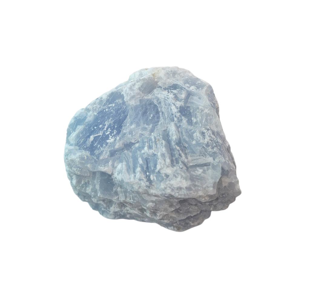Calciet blauw  Herkomst: Madagaskar   645 gram, Ophalen of Verzenden, Mineraal