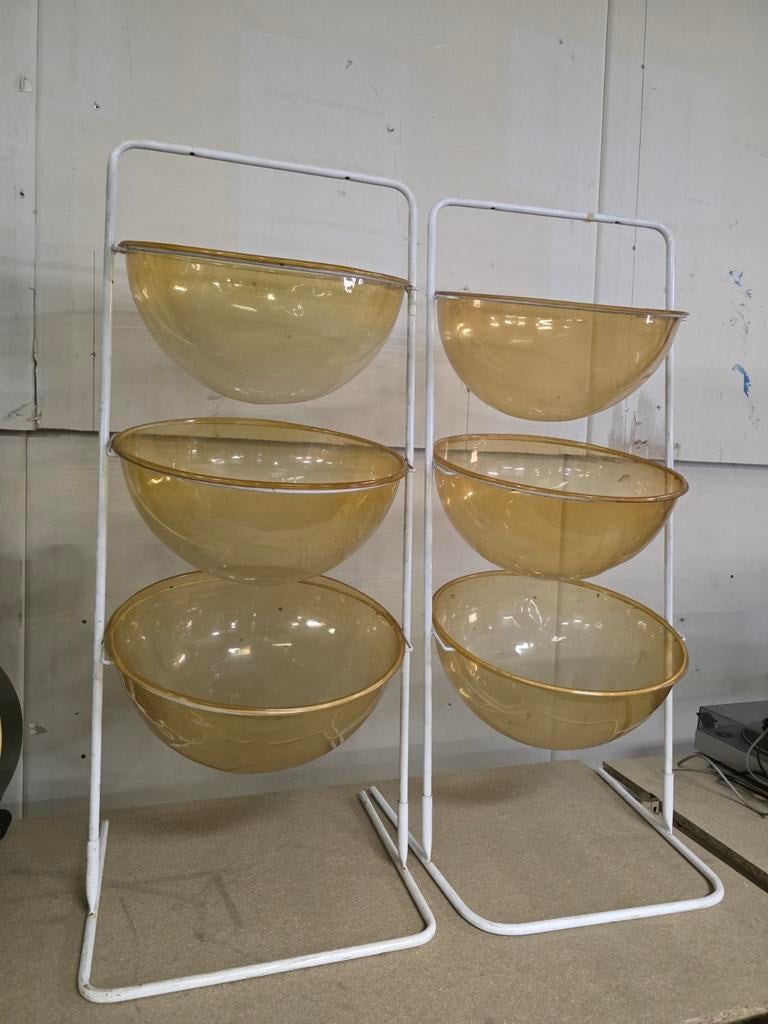 2 Vintage winkelmanden / winkel displays/ opbergrekken, Antiek en Kunst, Ophalen of Verzenden