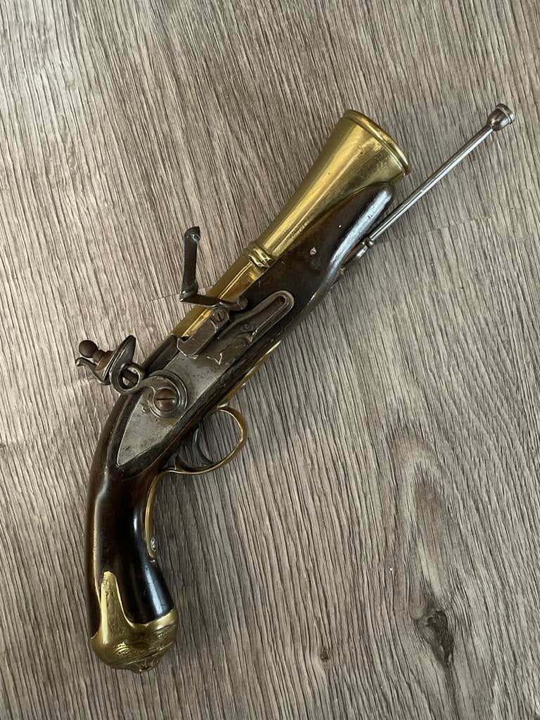 Decoratieve replica van een vuursteenpistool, Ophalen of Verzenden, Gebruikt