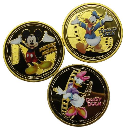 ** 2020 -New Sealand  - 3 x Disney Munten **, Verzenden, Overige materialen, Buitenland