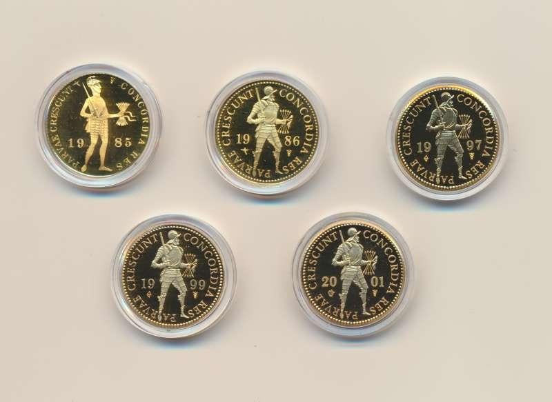 5x Nederland Gouden Dukaat (Willekeurige jaren), Ophalen of Verzenden, Goud