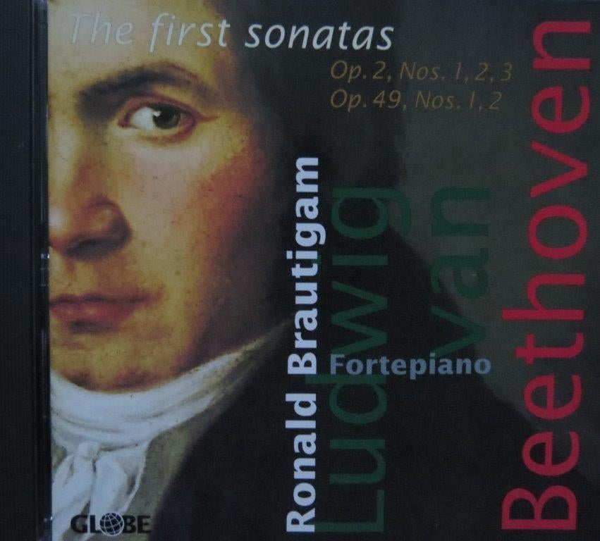 Cd: Beethoven, the first sonatas Ronald Brautigam fortepiano, Ophalen of Verzenden, Classicisme, Zo goed als nieuw, Kamermuziek