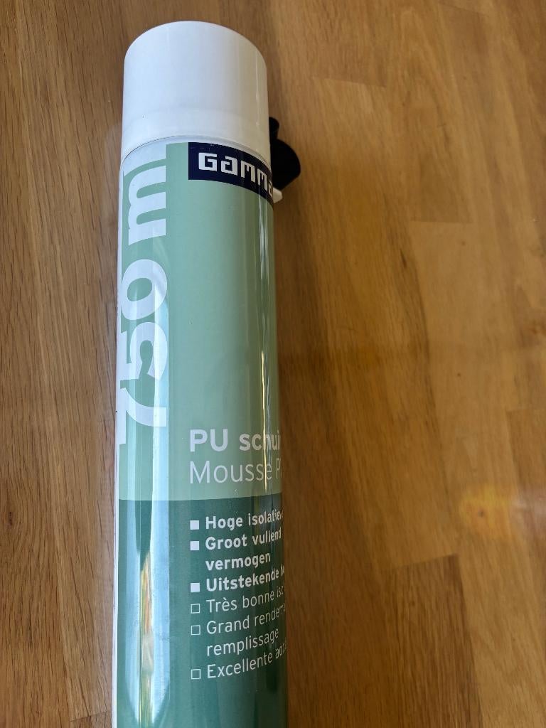 PU Schuim (bus 750 ml, Gamma), Overige materialen, Nieuw, 15 m² of meer, Ophalen