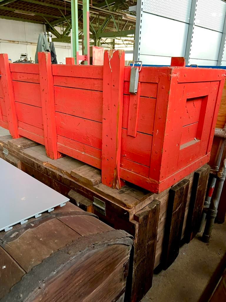 Houten kist uit de Verolme loods, Ophalen, 60 cm of meer, Minder dan 35 cm, Zo goed als nieuw