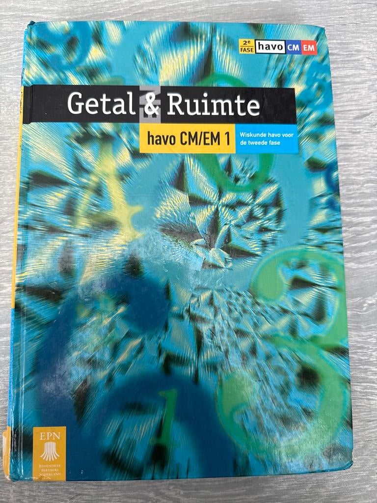Getal & Ruimte havo CM/EM 1 Wiskunde, Ophalen of Verzenden, Gelezen, HAVO, Wiskunde A