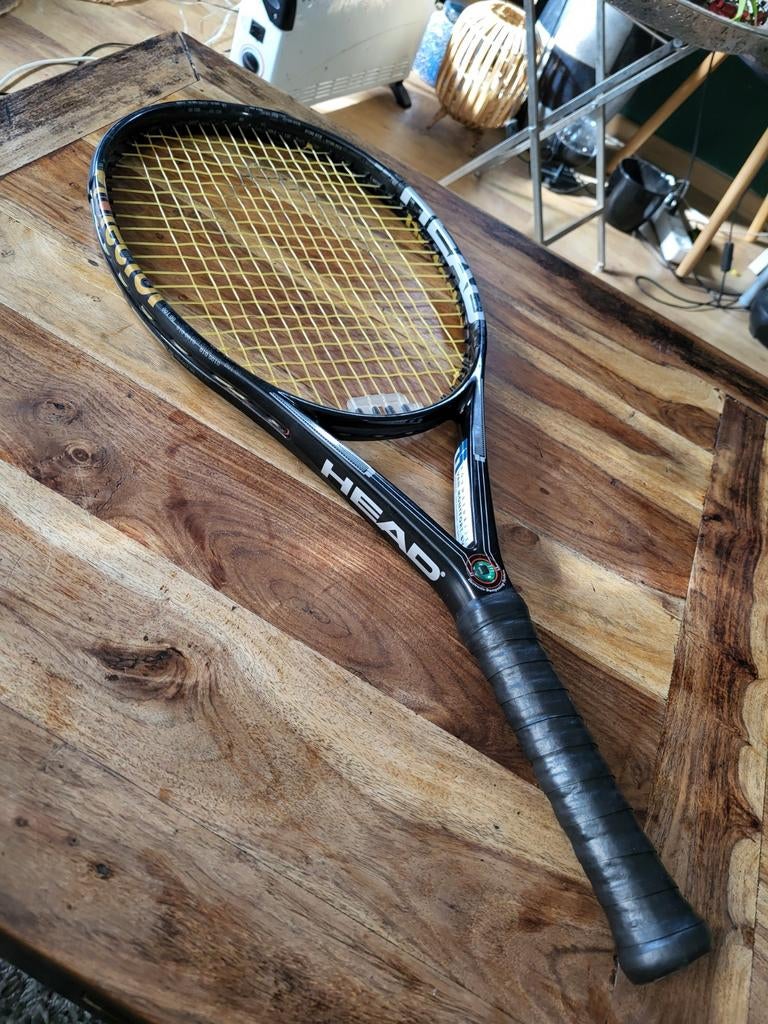 Unieke vintage Head Protector Tennisracket electronic dampin, L2, Ophalen of Verzenden, Zo goed als nieuw, Head
