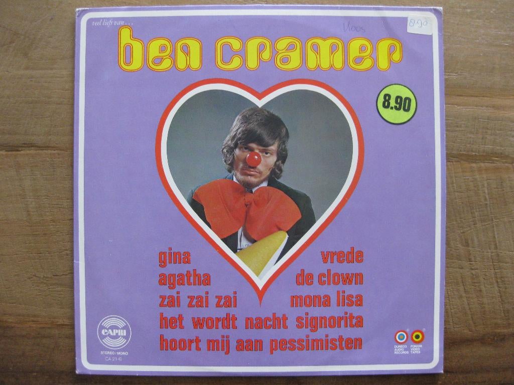 LP.  Ben Cramer   "Veel liefs van Ben Cramer", Ophalen of Verzenden, Gebruikt, 12 inch, Levenslied of Smartlap