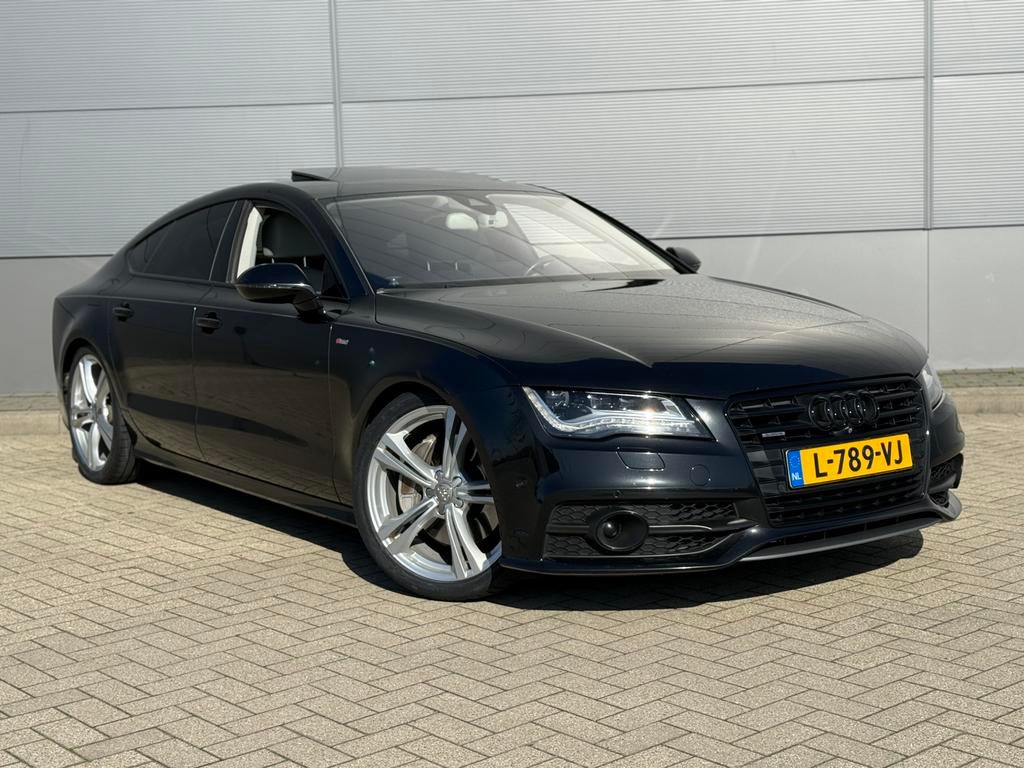 Audi A7 3.0 TDI BiT Quattro S-Line B&O/Stoelkoeling/HeadUp, Auto's, Euro 5, 4 stoelen, Zwart, Leder