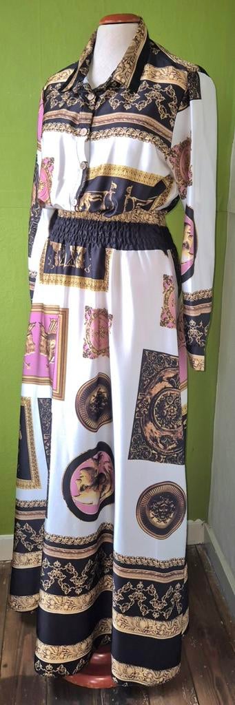 Prachtig lange jurk met Griekse mythologie print, Ophalen of Verzenden, Nieuw