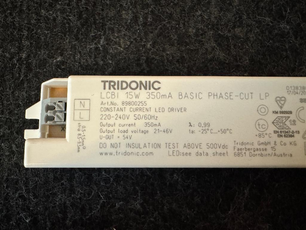 dimbare Tridonic LED drivers voor LED spots, Kunststof, Led, Verzenden, Nieuw