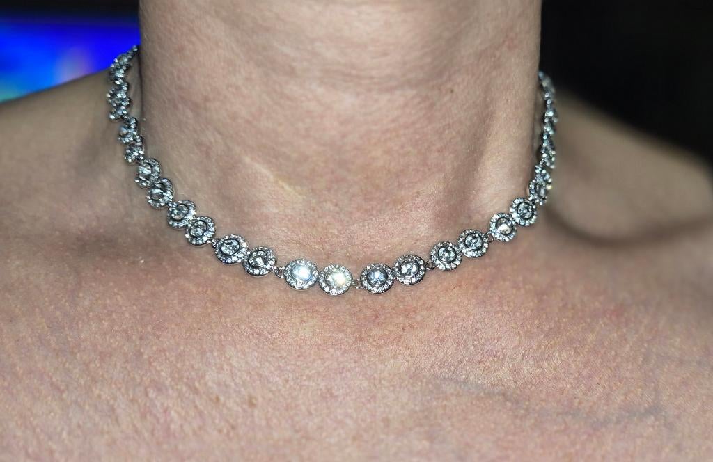 Nieuwe swarovski angelic ketting, Ophalen of Verzenden, Nieuw, Zilver, Zilver