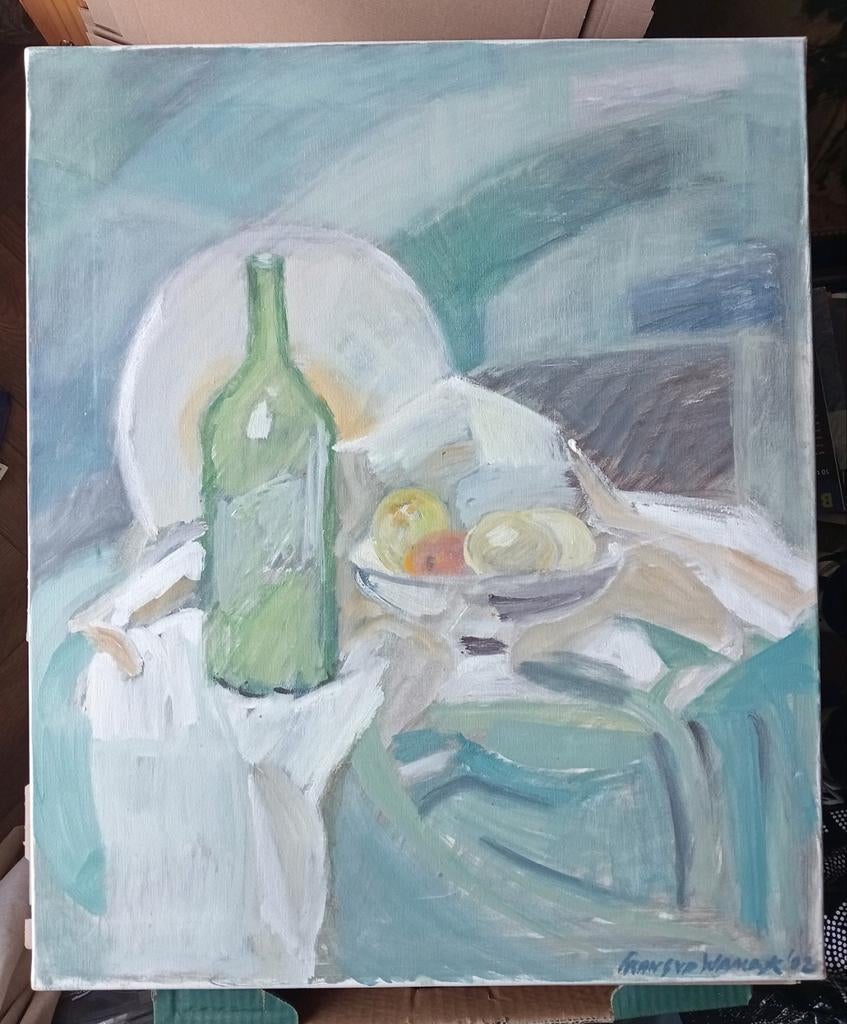 Stilleven olieverf op doek, Ophalen of Verzenden