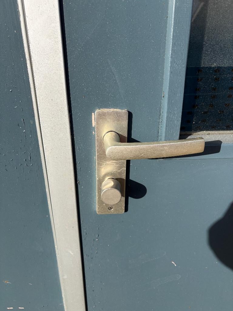 Meterkast, uitslaande dubbel deuren kunststof kozijn ( 545 ), Doe-het-zelf en Verbouw, Ophalen, Kunststof, Gebruikt, Nb