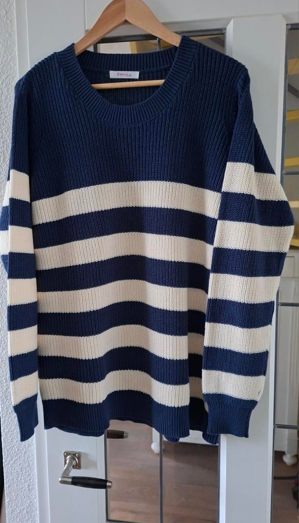Paprika marine blauwe trui, mt. 44 - Nw., Blauw, Paprika, Ophalen of Verzenden, Maat 56/58 (XL)