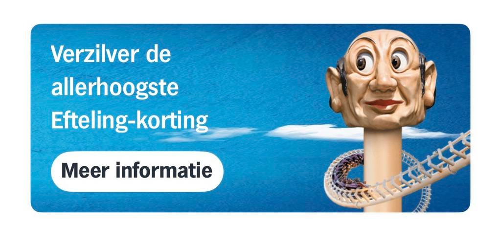 Gratis Efteling zegels, Tickets en Kaartjes, Kortingen en Cadeaubonnen, Eén persoon, Kortingsbon, Pretpark