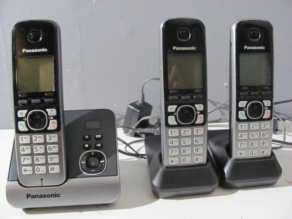 3 x handsets panasonic type:KX-TG6721NL, Ophalen of Verzenden, Zo goed als nieuw, 3 handsets, Stralingsarm