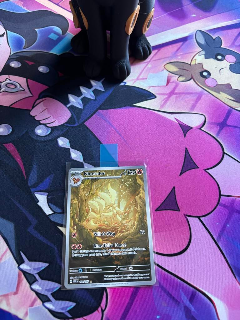 Ninetales Pokémon Kaart - Zeldzaam en in Topconditie!, Ophalen of Verzenden, Zo goed als nieuw, Losse kaart