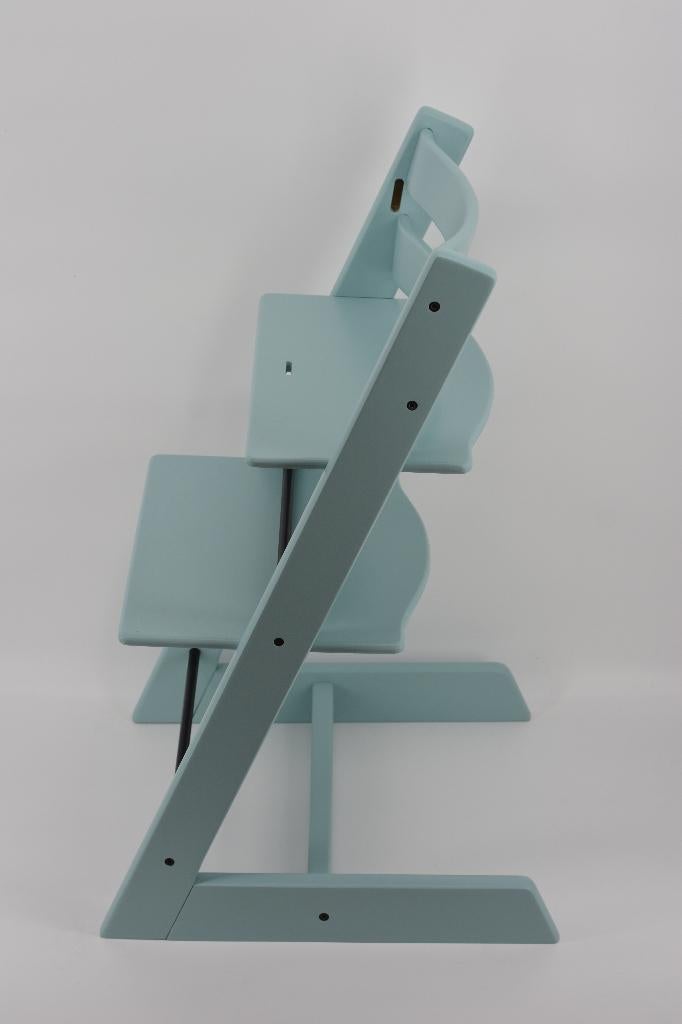 Stokke Tripp Trapp Aqua Blue – Refurbished model, Kinderen en Baby's, Kinderstoelen, Verzenden, Gebruikt, Meegroeistoel, Gordel(s)