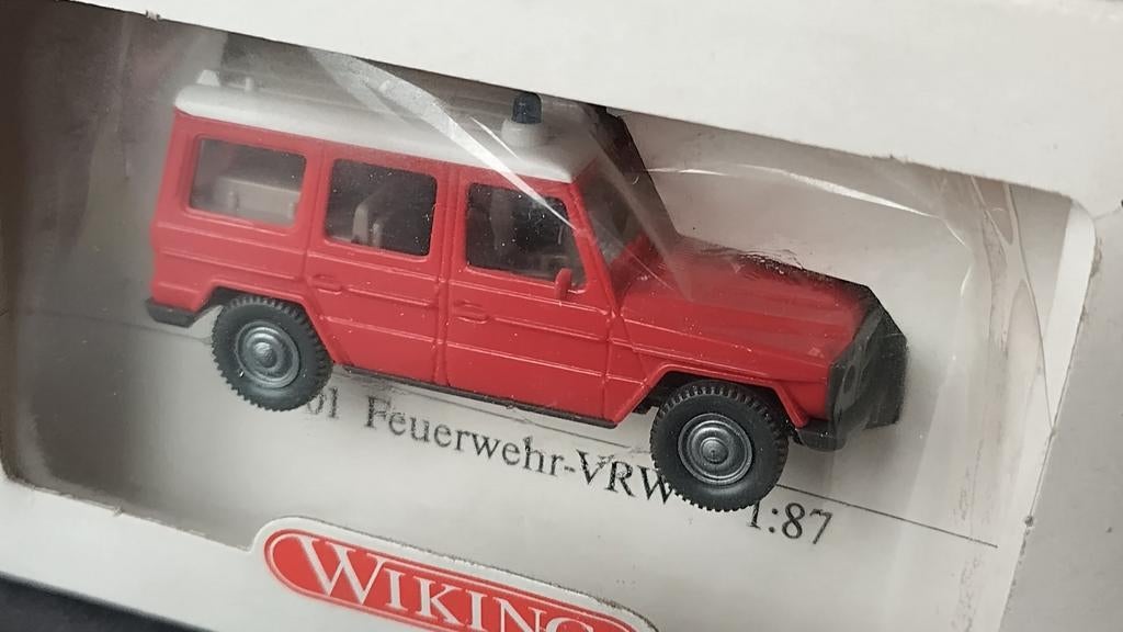 Mercedes Benz G klasse Feuerwehr 1:87 H0 Wiking Pol, Auto, Wiking, Nieuw, Wiking@wiking.de