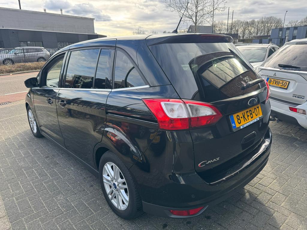 Ford Grand C-Max 1.0 Titanium NAVI CRUISE CLIMA PDC ORIG NL, Voorwielaandrijving, 125 pk, Zwart, Origineel Nederlands
