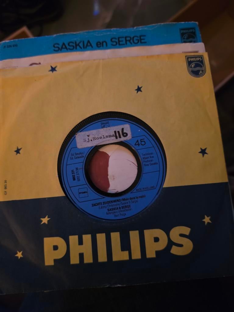 Saskia en Serge - Zachte Zuidenwind (Single), Ophalen of Verzenden