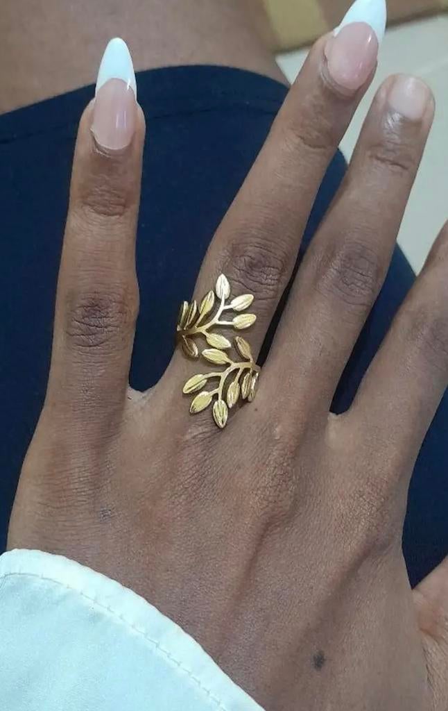 Gouden ring, Nieuw, Ophalen of Verzenden, Kleiner dan 17, Dame