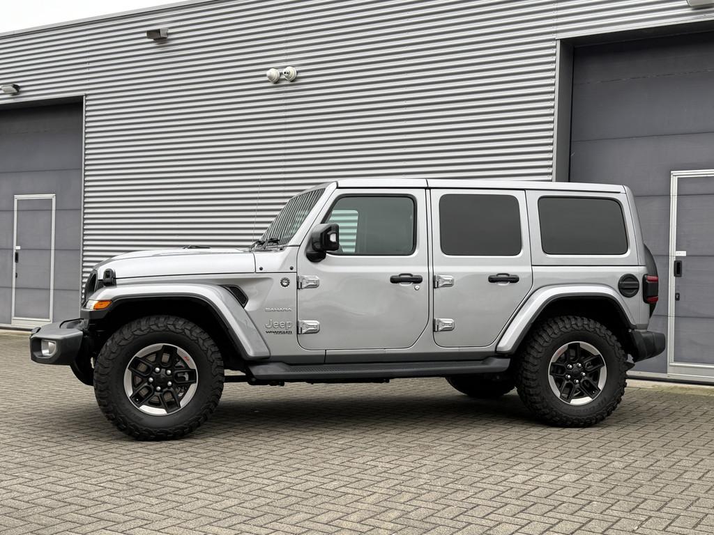 Jeep Wrangler 2.2D Sahara I Aut. I Grijs Kenteken I 11000 Km, Auto's, Gebruikt, Euro 6, 4 cilinders, Origineel Nederlands