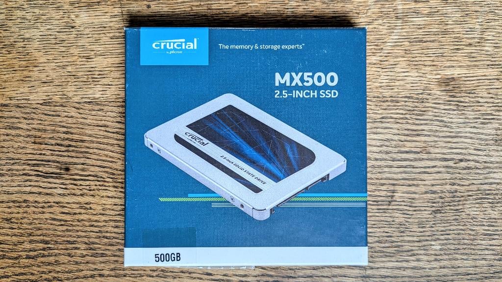 Crucial MX500 2.5inch SSD 500GB, Intern, Nieuw, Ophalen of Verzenden, Crucial