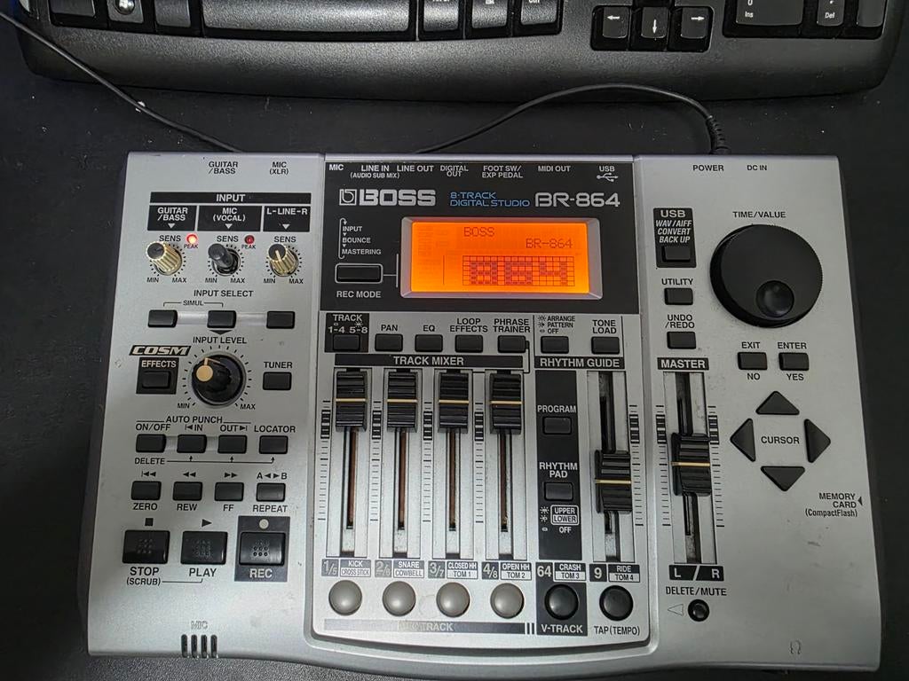 Boss BR-864 8-track Digitale Studio Recorder, Ophalen of Verzenden, Gebruikt, 5 tot 10 kanalen, Microfooningang