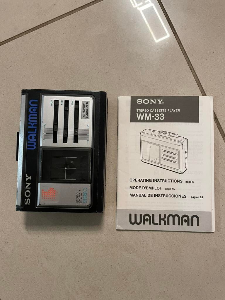 Sony Walkman WM-33 met handleiding!, Ophalen of Verzenden, Walkman