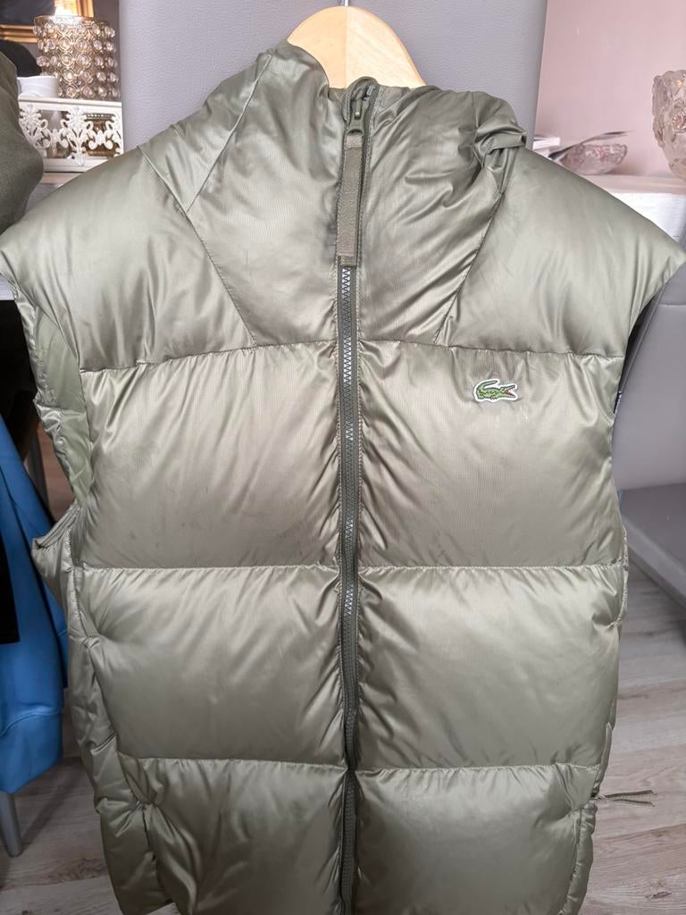 Lacoste bodywarmer. Navy groen, Kleding | Heren, Bodywarmers, Ophalen of Verzenden, Zo goed als nieuw, Maat 48/50 (M), Groen