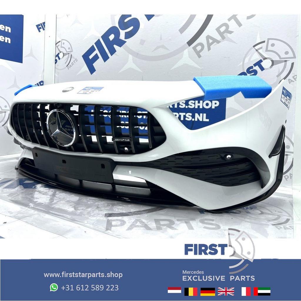 W177 FACELIFT BUMPER A35 AMG AERO VOORBUMPER COMPLEET PERFOR, Gebruikt, -, Voor, Ophalen of Verzenden