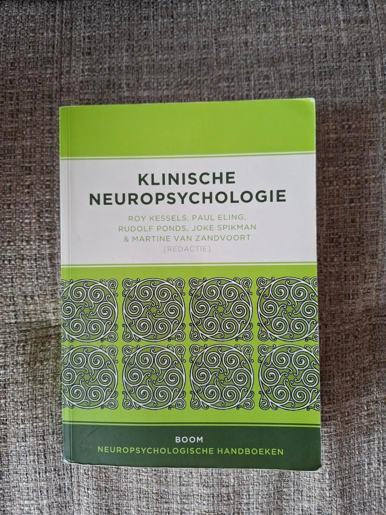 Klinische Neuropsychologie - 2e druk - ISBN 9789461054449, Ophalen of Verzenden, Zo goed als nieuw, Klinische psychologie