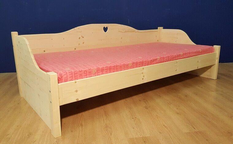 1-persoonsbed DEWI met hartje, Kinderen en Baby's, Kinderkamer | Bedden, Nieuw, 180 cm of meer, 85 tot 100 cm, Ophalen of Verzenden