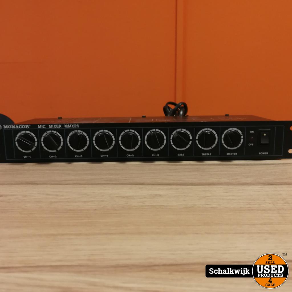 Monacor Mic Mixer MMX26, Flex Ltd., Zo goed als nieuw, https://flex.com/contact-us, Nobelstraat 10, 5807 GA Oostrum