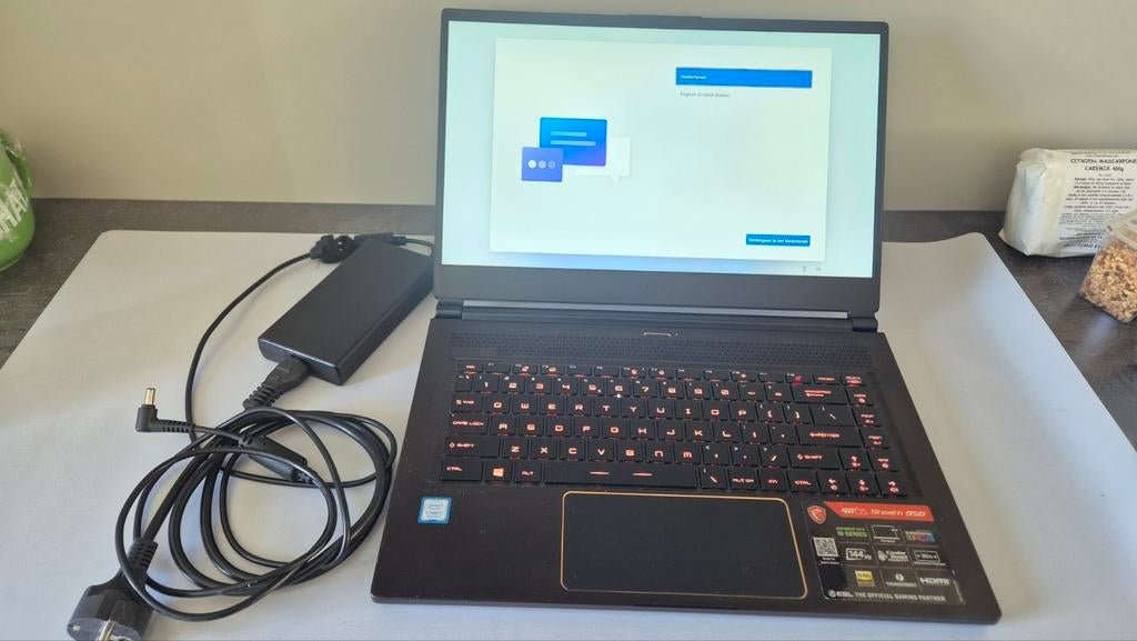 MSI laptop Steelseries GS65 9SD, Computers en Software, Windows Laptops, Met videokaart, 2 tot 3 Ghz, Qwerty, Zo goed als nieuw