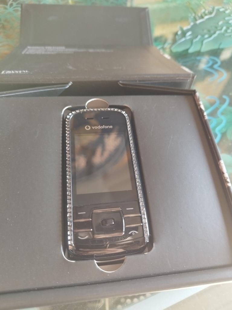 Nieuwe vintage schuif telefoon met Swarovski briljanten, Ophalen of Verzenden, Nieuw, Apple iPhone