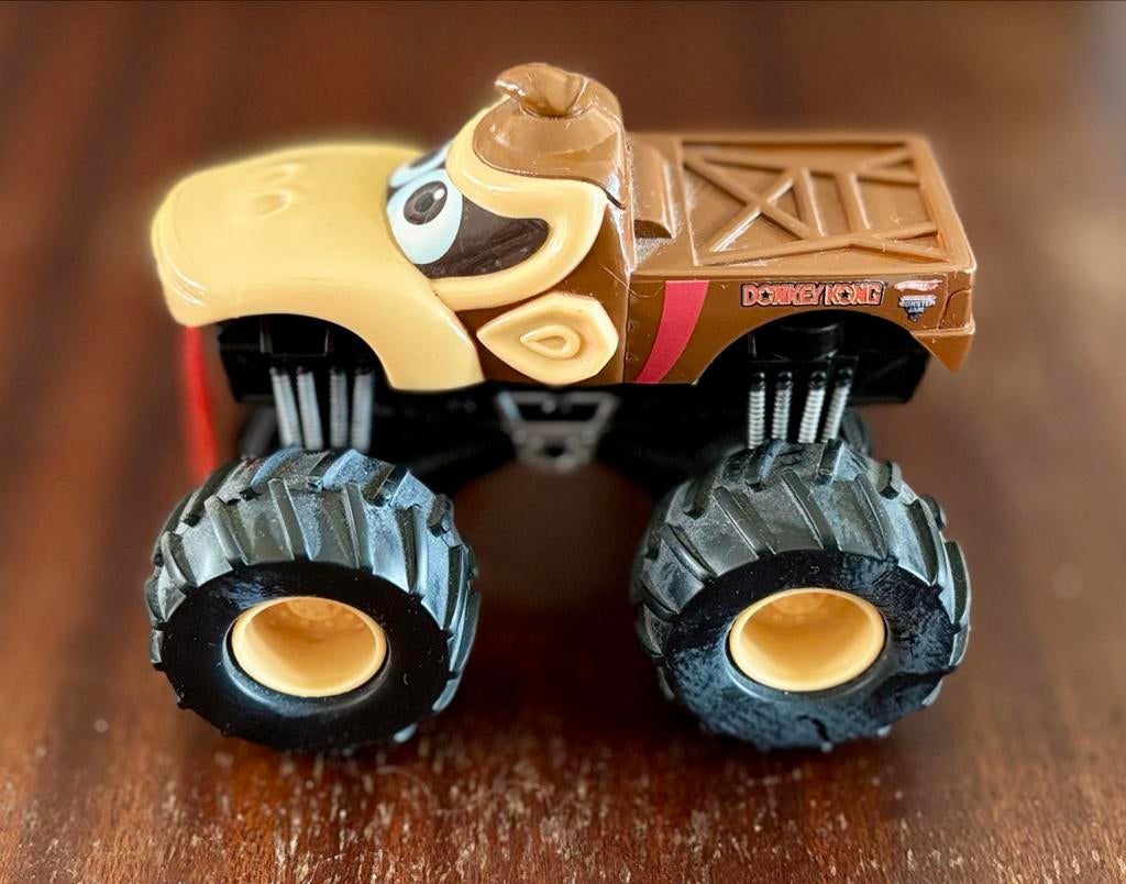 Donkey Kong Hot Wheels Monster Truck, Ophalen of Verzenden, Gebruikt