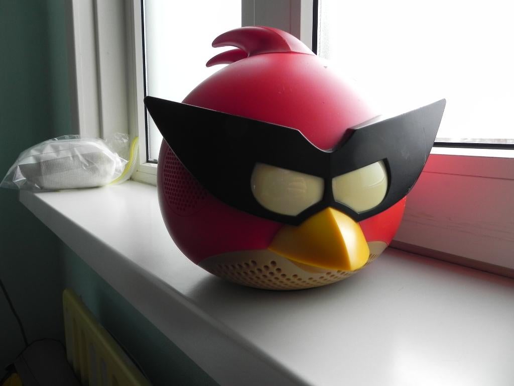 TE KOOP; ANGRY BIRDS SPEAKER IN ROOD, Overige typen, Zo goed als nieuw, Minder dan 60 watt, Ophalen