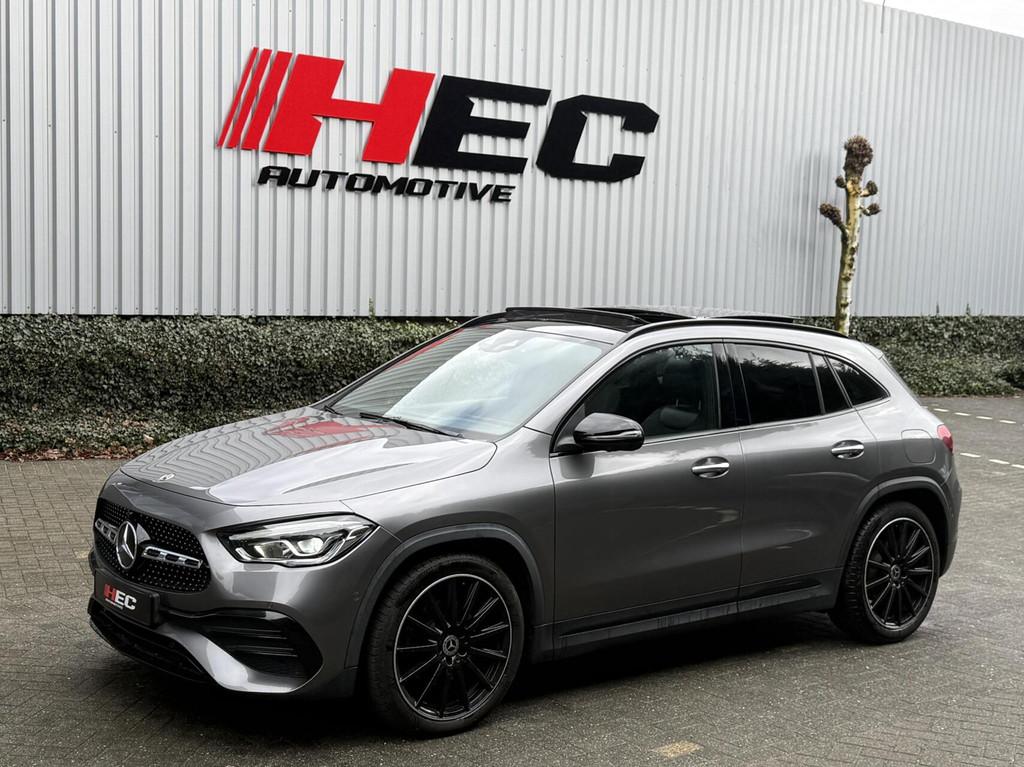 Mercedes GLA-klasse 250 4MATIC AMG HUD|PANO|MEMORY|360, Gebruikt, 4 cilinders, 2000 kg, Bedrijf
