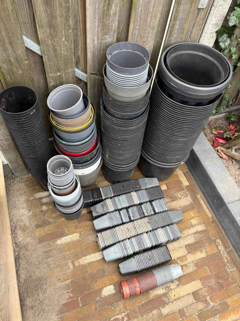 Partij kweekpotjes plantpotten, Tuin en Terras, Kweekspullen, Ophalen, Gebruikt, Overige typen