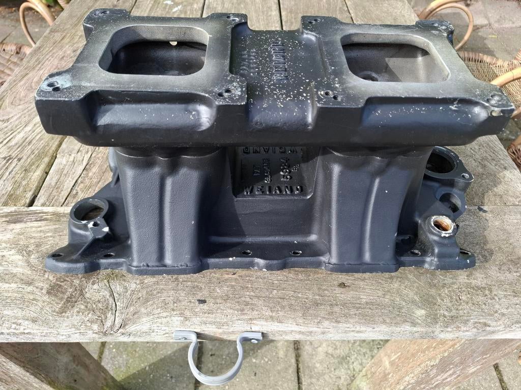 Weiand 5984 Tunnel Ram inlaatspruitstuk Chevy Small Block, Ophalen of Verzenden, Chevrolet