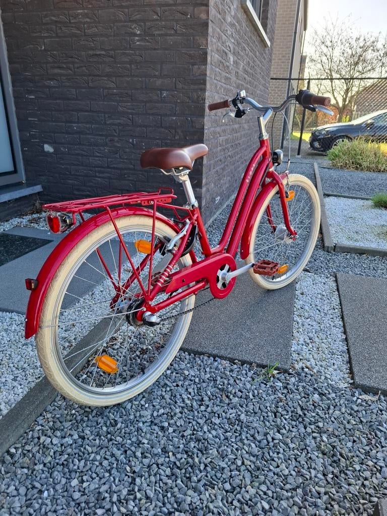 Meisjesfiets 24 inch Elops 900 Shimano 3 versnellingen, Ophalen, Zo goed als nieuw, 24 inch, Versnellingen