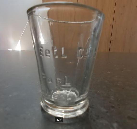 Antiek glazen maatglas, Overige typen, Ophalen of Verzenden, Overige stijlen, Glas