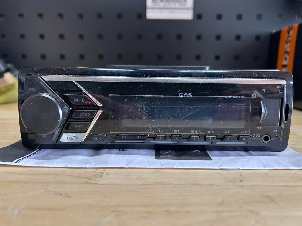 GAS audio autoradio met bluetooth zgan, Auto diversen, Autoradio's, Zo goed als nieuw, Ophalen