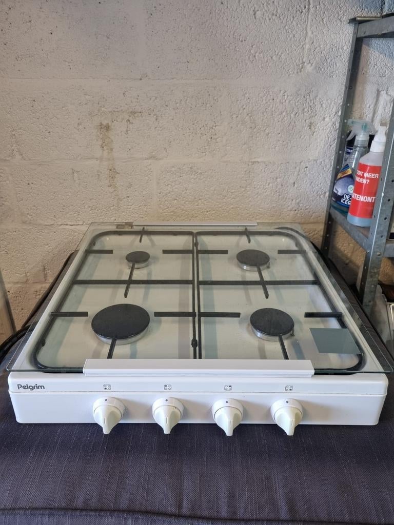 Kookplaat Pelgrim gasfornuis, Ophalen, Minder dan 85 cm, 4 kookzones, Zo goed als nieuw