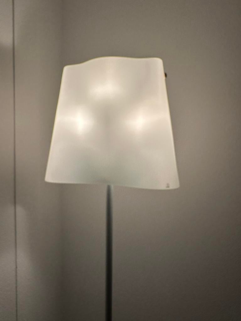 Italiaanse Vetri Murano Vloerlamp met Matglazen Kap, Ophalen of Verzenden